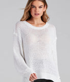 Effortless Chic Open Back Sweater