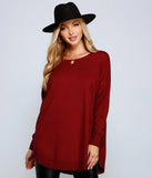 Cozy Basic Lattice Back Tunic