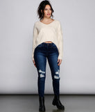 Cute And Cozy Cable Knit Cropped Sweater