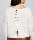 Cozy Cute Lattice Back Sweater