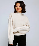 Cuddle Up Cable Knit Sweater