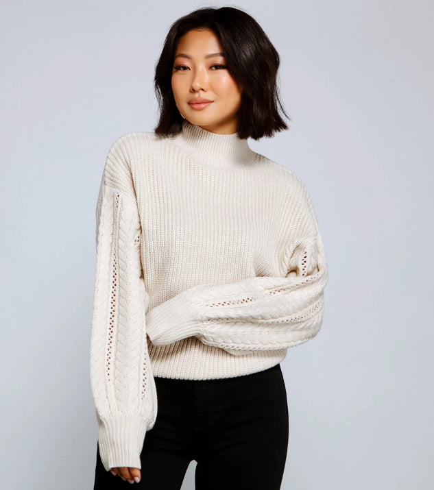 Cuddle Up Cable Knit Sweater
