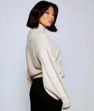 Cuddle Up Cable Knit Sweater