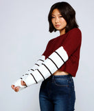 Casually On-Trend Striped Sweater