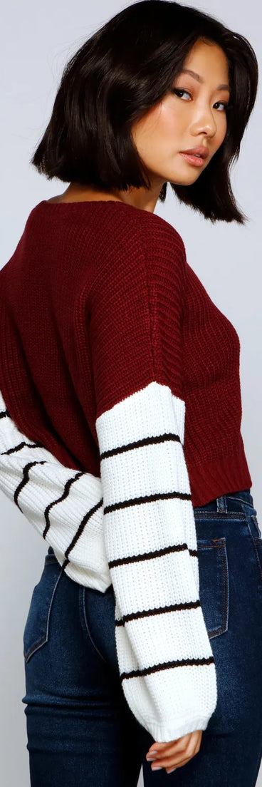 Casually On-Trend Striped Sweater