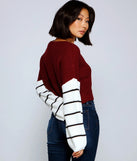 Casually On-Trend Striped Sweater