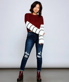 Casually On-Trend Striped Sweater