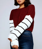 Casually On-Trend Striped Sweater
