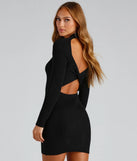 You Better Work Open Back Sweater Dress
