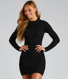 You Better Work Open Back Sweater Dress