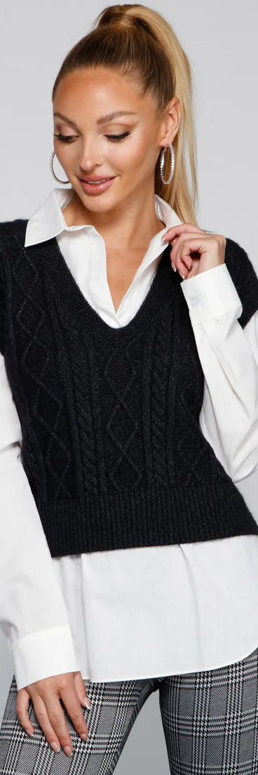 Preppy Trendsetter Layered Tunic