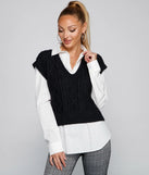 Preppy Trendsetter Layered Tunic
