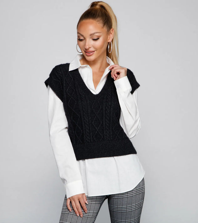 Preppy Trendsetter Layered Tunic