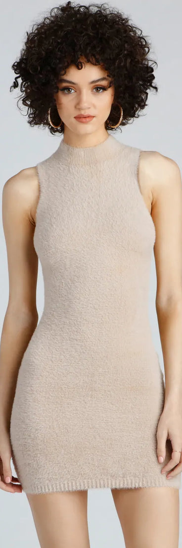 Embrace The Chill Mock Neck Sweater Tunic