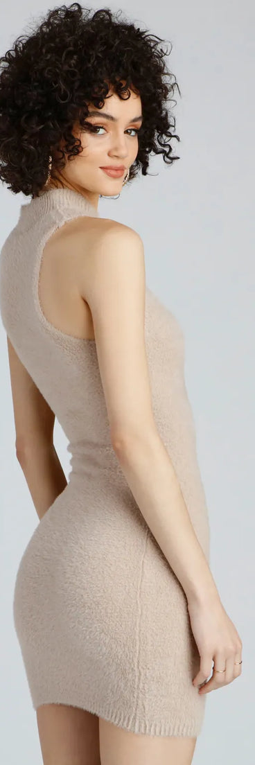 Embrace The Chill Mock Neck Sweater Tunic