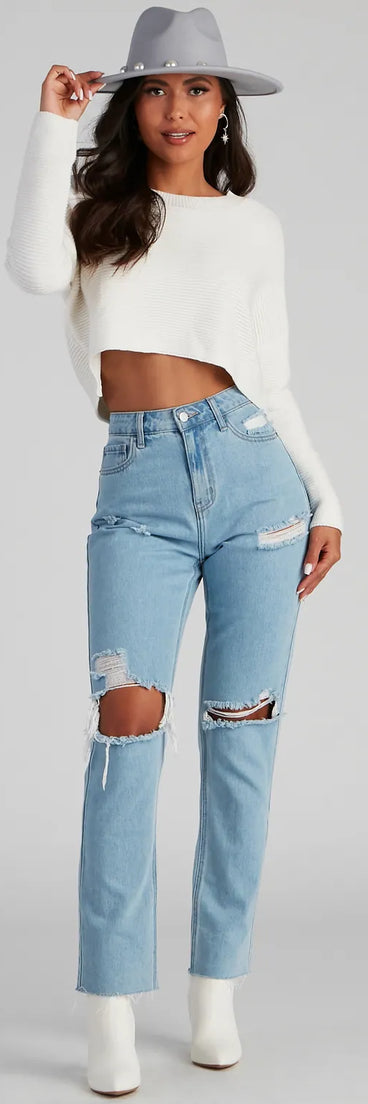 Cuddly Classics Rib Knit Sweater