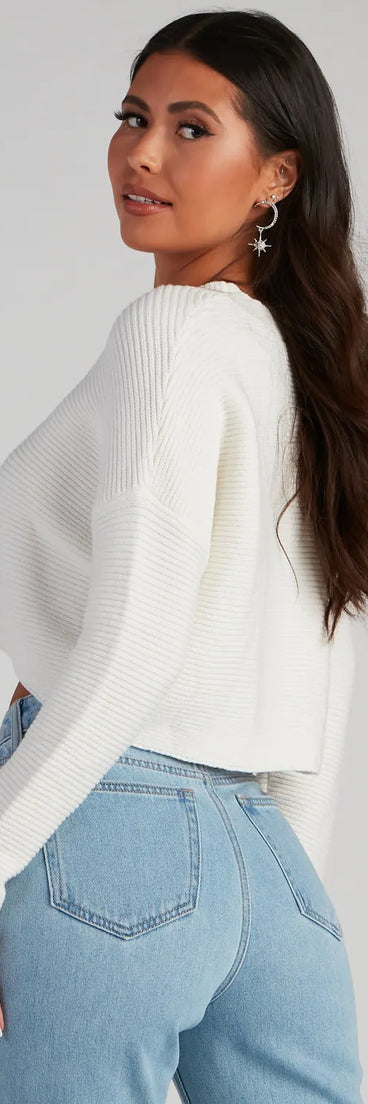 Cuddly Classics Rib Knit Sweater