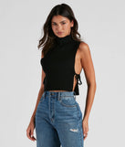 Elevated Chic Turtleneck Sweater Tank