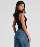 Elevated Chic Turtleneck Sweater Tank