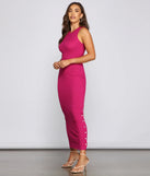 Button Up In Style Midi Dress