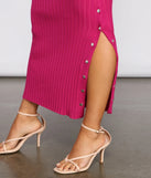 Button Up In Style Midi Dress
