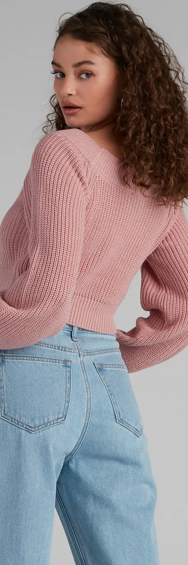 Stay Cute Off-the-Shoulder Sweater
