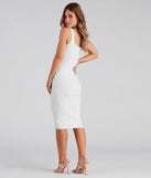 Taking the Plunge Scoop Neck Midi Dress