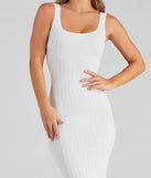 Taking the Plunge Scoop Neck Midi Dress