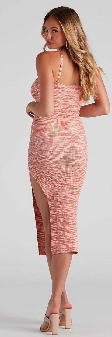 Spring Knits Halter Midi Dress