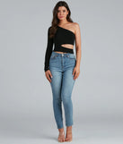 One Shoulder Allure Cutout Top