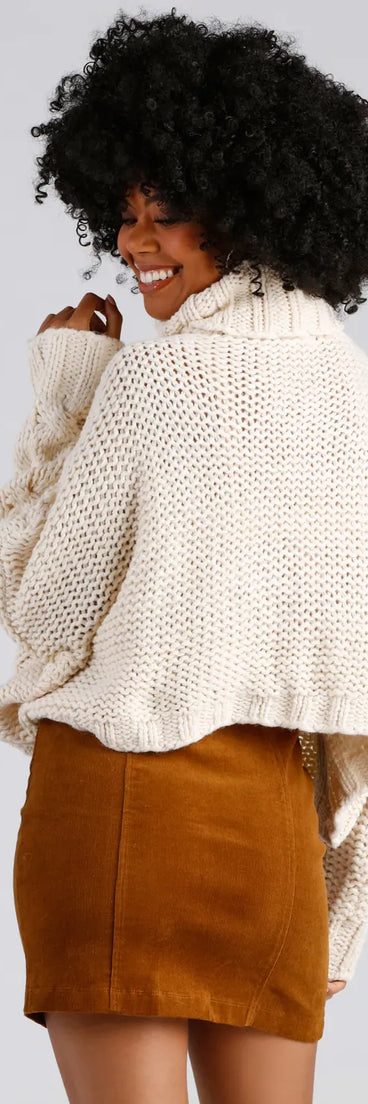 All The Cozy Vibes Cable Knit Sweater