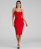 Limelight Lace-Up Bandage Dress