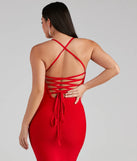 Limelight Lace-Up Bandage Dress