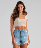 Girl Next Door Crochet Crop Top