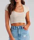 Girl Next Door Crochet Crop Top