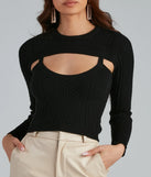 Keeping Knit Trendy Cable Knit Top