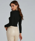 Keeping Knit Trendy Cable Knit Top