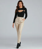 Keeping Knit Trendy Cable Knit Top