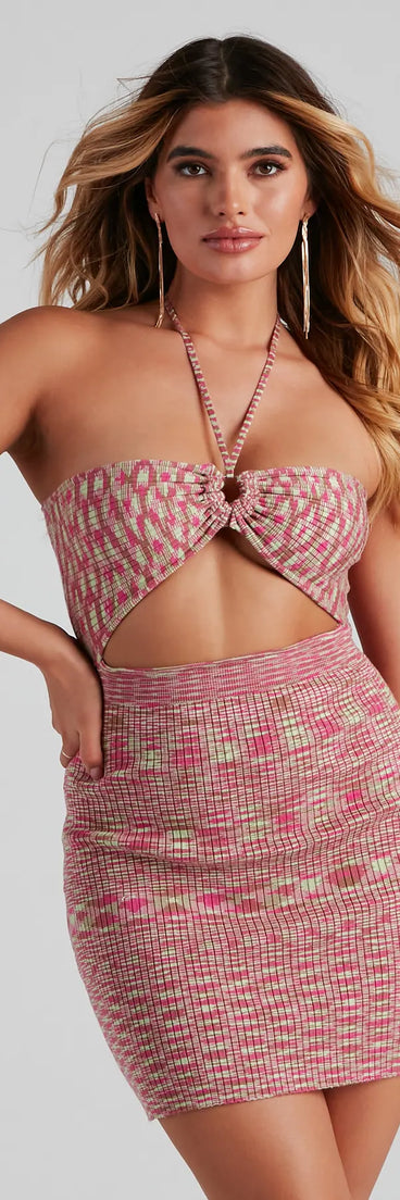 Cool Girl Vibes Space Dye Mini Dress