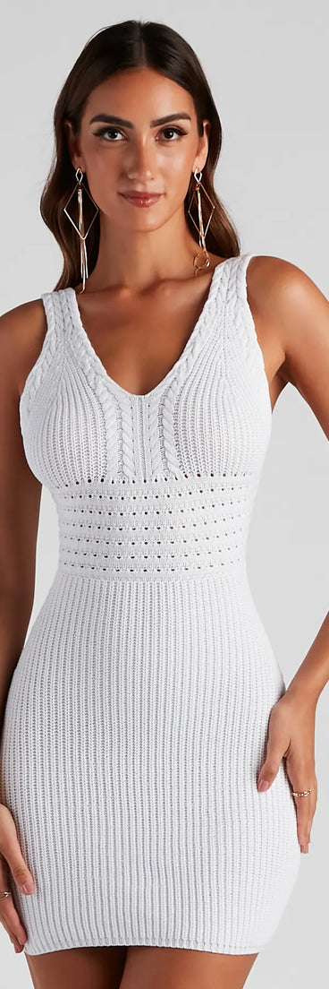 Getaway Vibes Mini Sweater Dress