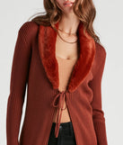 Forever Fabulous Faux Fur Knit Duster