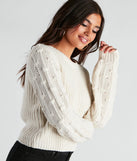 Cozy Up Cropped Knit Sweater