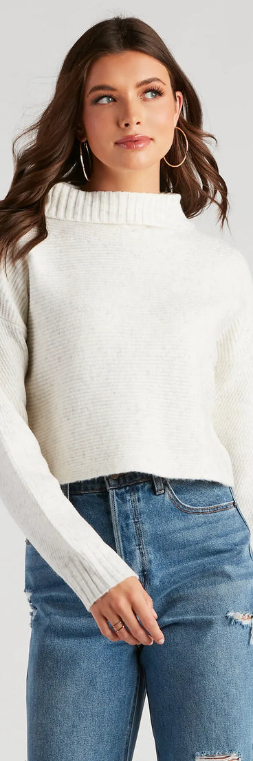 Got It Covered Surplice Sweater