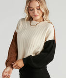 Best Of Friends Color Block Sweater