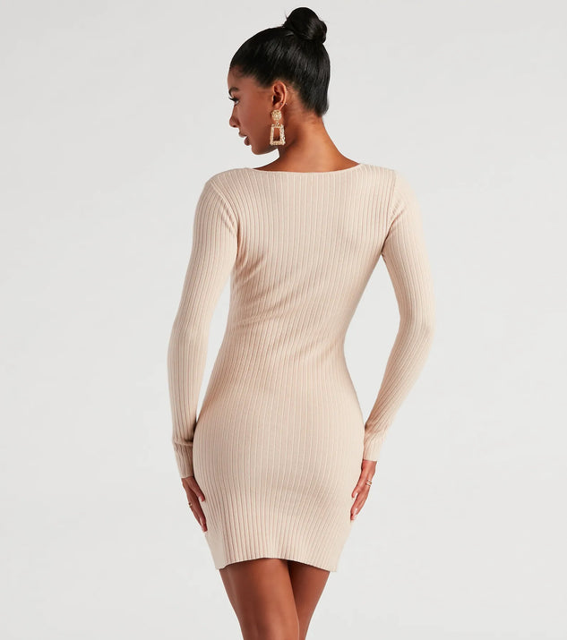 The Hole Package Sweater Mini Dress | Windsor