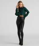 Perfect Knit Distress Crop Sweater