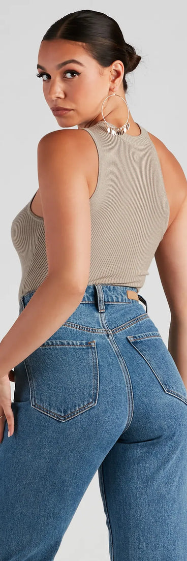 Elevated Basic Sweater Knit Bodysuit