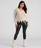 Cute And Cozy V-Neck Knit Sweater