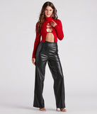 Flirty Secret Mock Neck Sweater Top