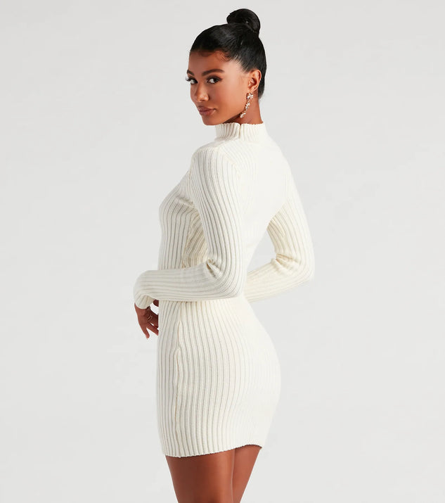 Winter Bliss Cutout Sweater Dress | Windsor